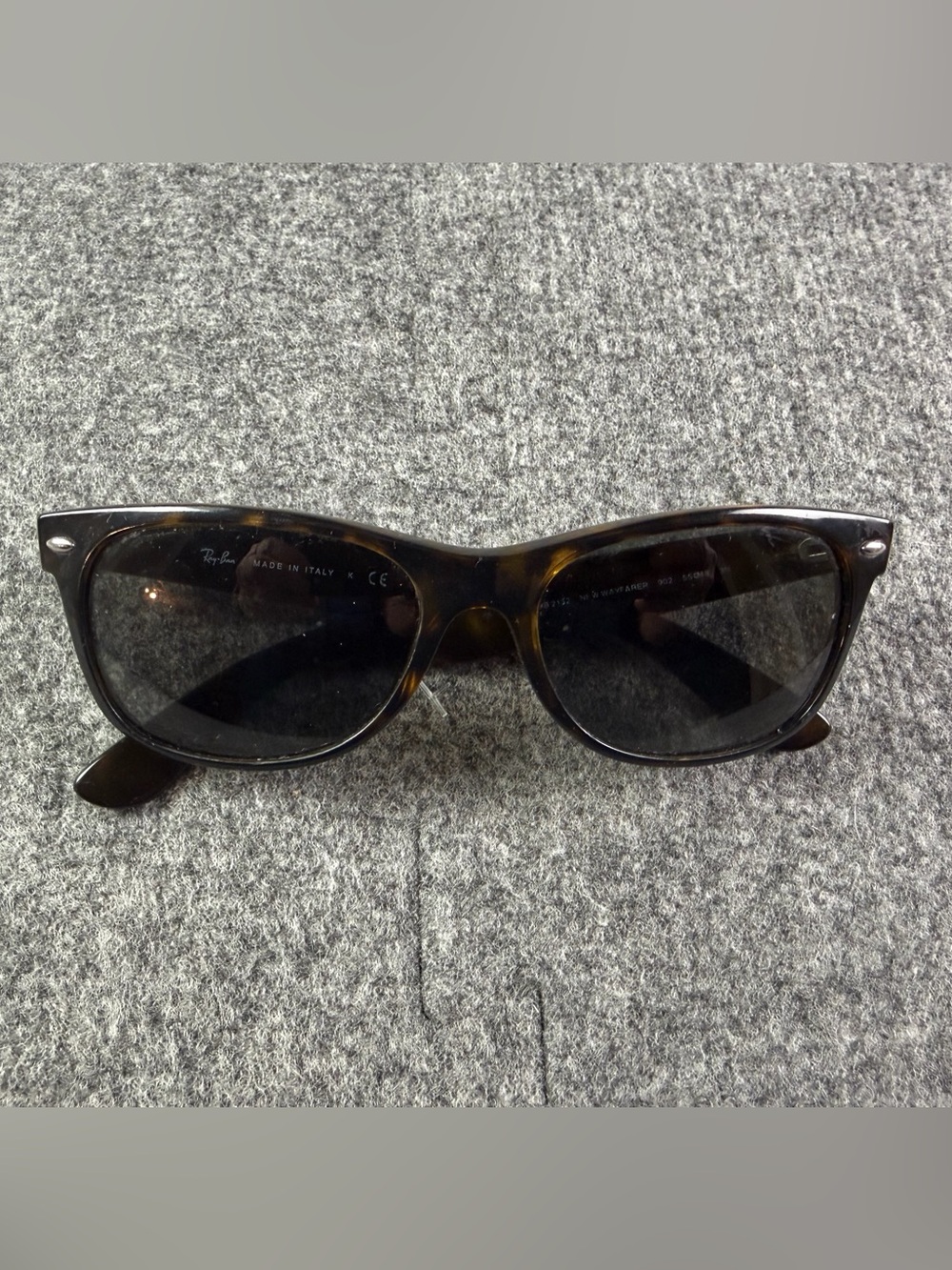 Ray-Ban Made In Italy RB 2132 New Wayfarer 902-55-18 Sunglasses Frame Only Brown